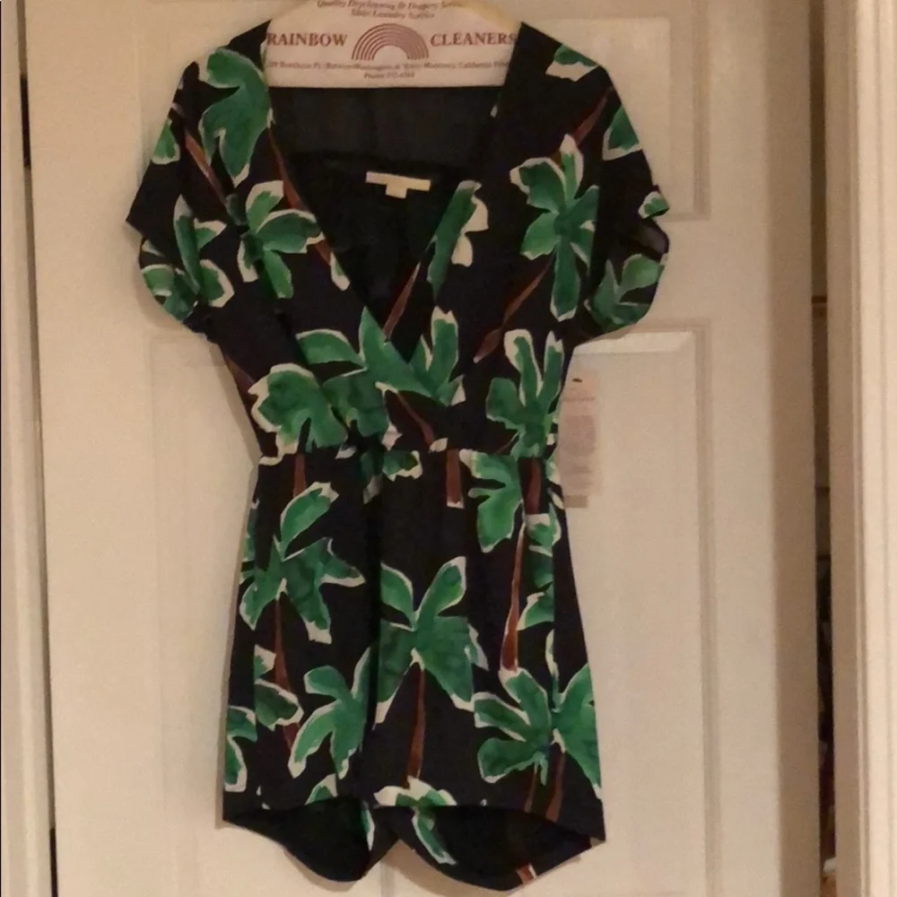Cooper & Ella Nordstrom palm tree romper sz medium